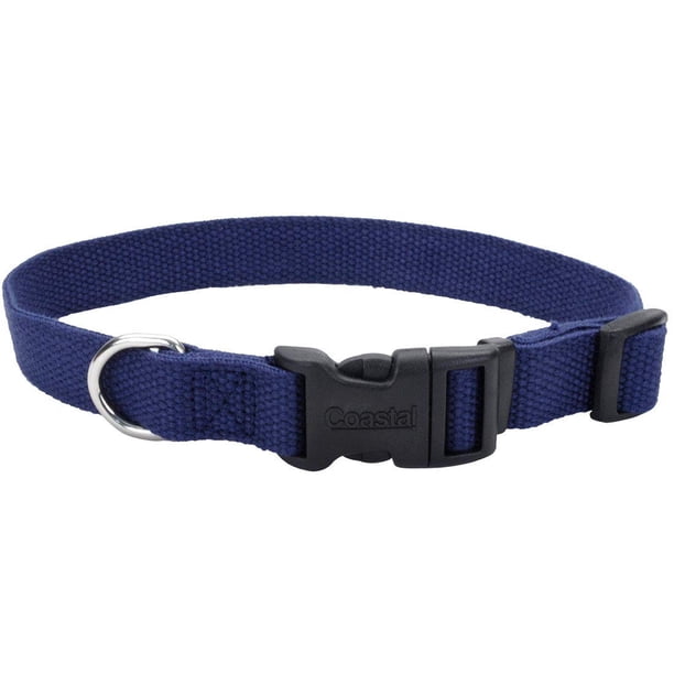 Collar para perro Coastal New Earth Soy, ajustable, color índigo, 1 cm x 15-20 cm