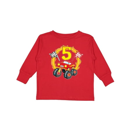 

Inktastic Monster Truck 5th Birthday Gift Toddler Boy or Toddler Girl Long Sleeve T-Shirt