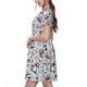 thumbnail image 2 of Balery I Love USA Vestidos sueltos de manga corta para mujer, vestidos de verano 2025, vestidos casuales de corte A con vuelo., 2 of 6