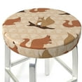 thumbnail image 3 of Disketp Squirrel nut backgrounds Stool Covers Round, Super Soft Round Bar Stool Cushion Covers Seat Cushion - {sizeName}-13 inch, 3 of 7