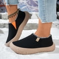 thumbnail image 2 of Willtoo Womens Winter Slip On Ankle Shoes Warm Lined Waterproof Casual Snow Shoes Non Slip Chunky Sole Comfort Walking Shoes for Daily Outdoor, 2 of 6