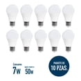 thumbnail image 2 of Foco LED ICON Consume 7w Alumbra 50w Luz Cálida 15,000 hrs Pack 10 pzas, 2 of 6