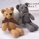 thumbnail image 2 of 15CM oso de peluche juguetes de peluche bebé lindo vestido llave colgante muñecas colgantes regalos cumpleaños boda fiesta decoración 1 pieza, 2 of 5