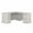 Linen White, variant on Pemberley Row Manufactured Wood Harvest Cherry Executive Office Desk L-Shape Double Pedestal 66" W x 71.2" D Assembled