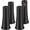 Raise: 12", variant on Bed Risers 12 Inch Heavy Duty, Round Furniture Risers Lifts 6" 8" 10" 12" for Bed Desk Table Sofa Couch, Adjustable Bed Frame Risers Supports Up to 6,000 Lbs, Black, 4 Pack