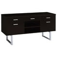thumbnail image 2 of Silver Handles - 5 Drawer and 2 Shelf Credenza - Office Work Area - Offer Good Storage, 2 of 5