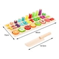 thumbnail image 3 of 3 in 1 Montessori Preschool Wooden Toys Early Educational Logarithmic Board Salvador Dali Tabla logarítmica, 3 of 10