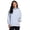 Light Blue, variant on Active Women's Soft Plush Fleecy Lightweight Oversized Mock Cowl Neck Pullover Sweater with Pockets