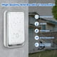 thumbnail image 4 of 【No requiere batería】 Timbre inalámbrico resistente al agua, kit de timbre de puerta AURTEC con 1 receptor de flash LED enchufable y 1 transmisor autoalimentado de presión, 51 timbres y 4 niveles de v, 4 of 5