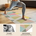 thumbnail image 4 of Multi Color Triangle Checkered Pattern Hot Yoga Mat Towel Non Slip for Hot Yoga - Quick-Drying Yoga Mat Cover with 4 Corner Pockets with Travel Bag - Hot Yoga Towel Non Slip 74"x26", 4 of 6
