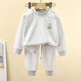 thumbnail image 5 of Baby Boys Girls' 2 Piece Made With Cotton Sleepwear Fall Clothes Tracksuit Sweatsuits Set Back-To-School Outfit Set 80, 5 of 7