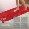 thumbnail image 3 of HOME WEAVERS Waterford Collection Cotton Bath Runner Rug, 22" x 60", Red, 3 of 9