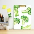 thumbnail image 2 of FORMRS Acrylic Clipboard with Low Profile Clip Standard A4 Letter Size, 12.5" x 9", Broccoli Pattern, 2 of 8