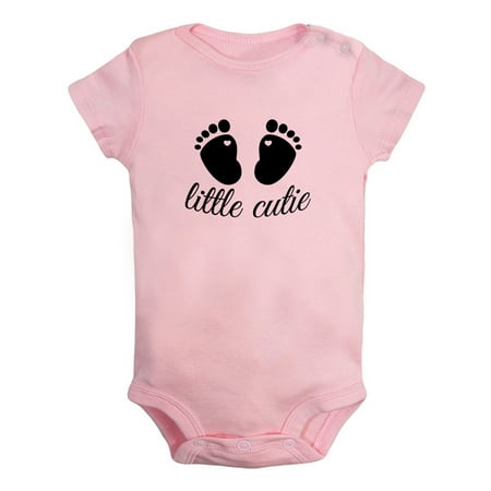 

Little Cutie Funny Rompers For Babies Newborn Baby Unisex Bodysuits Infant Jumpsuits Toddler 0-24 Months Kids One-Piece Oufits (Pink 6-12 Months)
