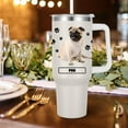 thumbnail image 3 of Pug Gift for Dog Owner,40oz Pug Tumbler with Handle Insulated Reusable Stainless Steel Travel Water Bottle (Color 1), 3 of 6