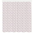 thumbnail image 3 of Ambesonne Flowers Shower Curtain, Flowers with Ferns Pattern, 69"Wx84"L, Pale Rose and Pale Pink, 3 of 5