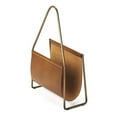 thumbnail image 2 of Beaumont Lane Metropolitan Living Leather Magazine Basket in Brown, 2 of 6