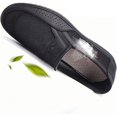 thumbnail image 6 of Men Breathable Mesh Walking Loafers Summer Casual Lightweight Slip-on Sneakers Outdoor Driving Travel Stylish Shoes Black 8.5 US, 6 of 7