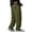 Army Green #039, variant on Pants For Men Corduroy Cargo Pants Relaxed Fit Elastic Drawstring Waist Multi Pocket Label Patch Casual Trousers For Work Travel Everyday Wear, 2XL