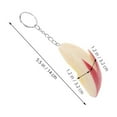 thumbnail image 2 of Phenofice 3 Pcs Apple Keychain Charm Creative Design Zinc Alloy Keyring For Daily Use Accessories, 2 of 8