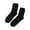 Black, variant on 1 Pair Men Fuzzy Socks Thick Warm Floor Sleep Socks Soft Plush Cozy Casual Mid-Calf Socks Winter Indoor Home Lounge Socks for Adult Men
