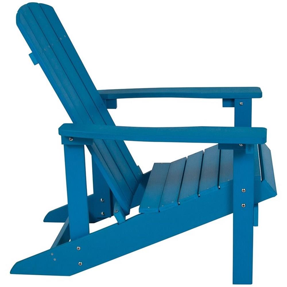 Home Square 2 Piece Faux Wood Adirondack Chair Set In Blue