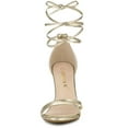 thumbnail image 2 of BLISSFUL STEP Women's Open Toe Lace Up Stiletto Heel Sandals, 2 of 6