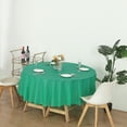 thumbnail image 4 of (4 Packs) Emerald Green Premium Round Heavy-Duty Plastic Table Covers ( Reusable), 4 of 6