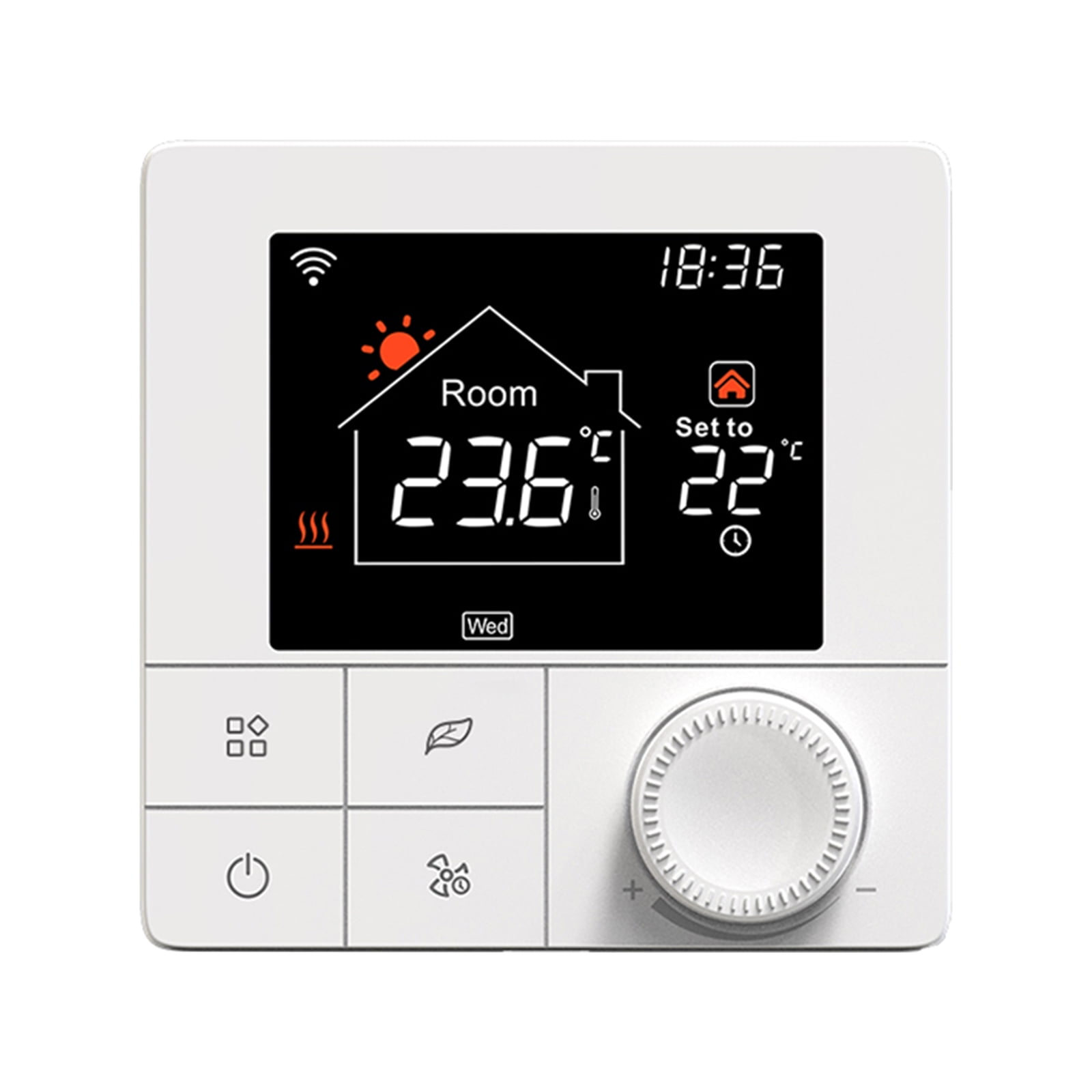 Afscheid kans Concentratie WIFI Water Underfloor Heating 3A Thermostat with Application & Voice  Control 2.8 Inch LCD Display Intelligent Programmable Thermostat -  Walmart.com