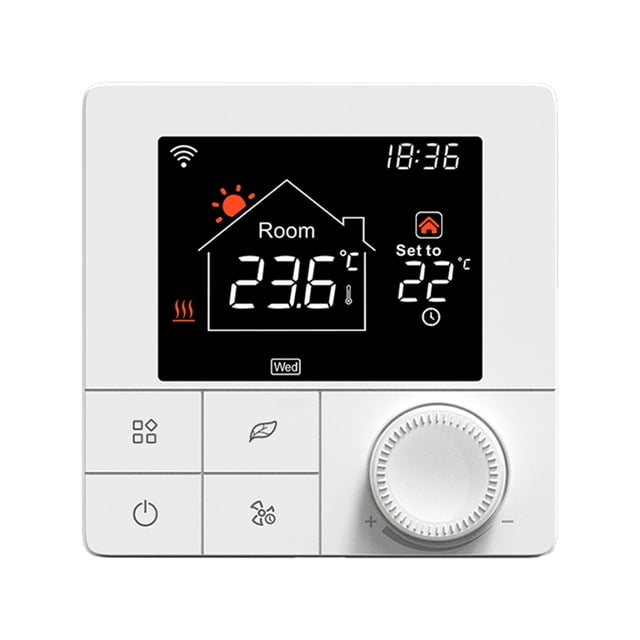 Mistaha Chauffage au Sol à Eau Wi-Fi Thermostat 3A avec Application et Commande Vocale Écran LCD 2,8 Pouces Thermostat Programmable Intelligent