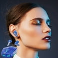 thumbnail image 7 of Earbuds Wireless, Hwkond Wireless Bluetooth Earphones, Gaming Esports, Noise Reduction, High Sound Quality, Cool Breathing Lights, Transparent Compartment Earphones, Blue, Up to 60% Off, 7 of 7