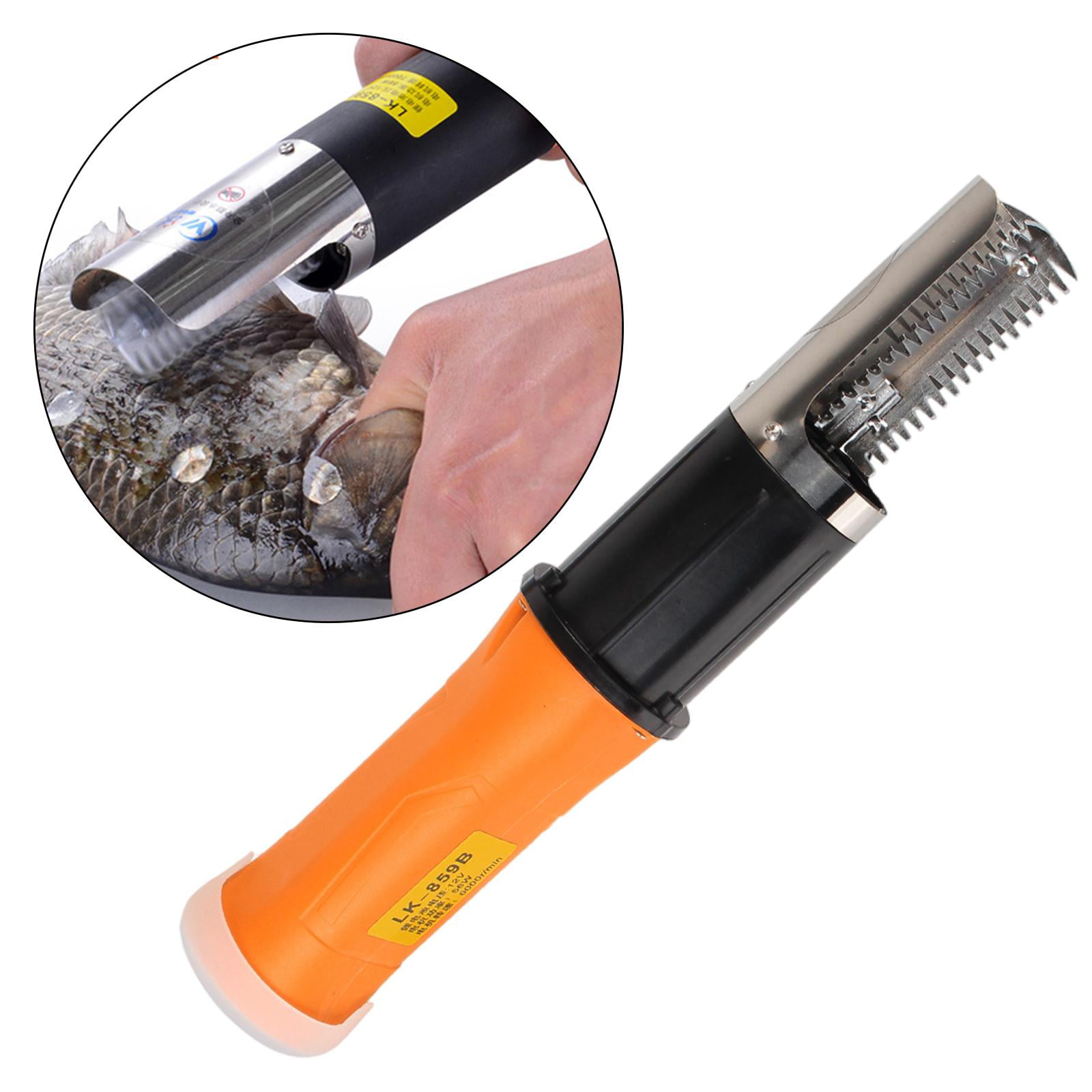 56W Electric Waterproof Fish Scale Remover Scraper Scaler Clean Stainless Steel 