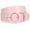 Pink, variant on WHIPPY Women's Wide Leather Belt for Jeans Pants Dresses Ladies Belts with Round Buckle