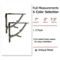 thumbnail image 4 of NACH Rustic Branch Shelf Bracket, Wall Mount Shelving Brackets (2 Pack), JS-90-078AM, 4 of 5