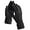 Black, variant on Winter Gloves for Women Far Infrared Heating Folding Cuffs Touchscreen Soft Skin-Friendly Jacquard Thin Knit Glove