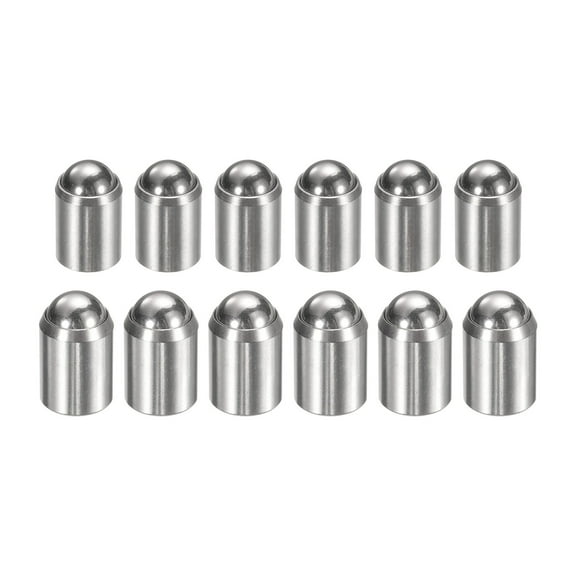 Uxcell 12pcs Ball Spring Plunger 10x13mm / 12x16mm Stainless Steel No Step Plunger