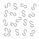 thumbnail image 3 of 150 Pieces Mini S Hooks Connectors Metal S- Wire Hangers for , Hanging Jewelry, Key Chain and Tags, 3 of 5