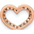 thumbnail image 3 of 14K Rose Gold 1/15Ct. Diamond Heart Chain Slide Made In India pm4855-008-ra, 3 of 5