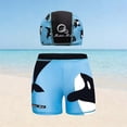 thumbnail image 3 of Swim Trunks Short for Men Elastic Waist Printed Quick Dry Sports Shorts 1 Set, 3 of 4