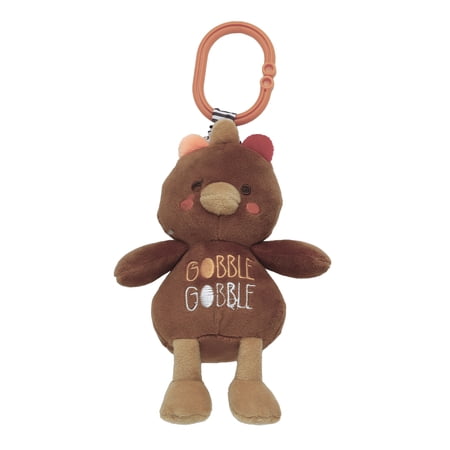 Magic Years 10 inch Turkey Activity Toy with Pull & Jiggle Feature and Rattle