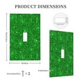 thumbnail image 5 of Kll Green Glitter Wall Plate,Gloss Finish,Standard Size 1 - 5" X 3", Polycarbonate Thermoplastic,Electric Receptacle Plug Covers, 5 of 8