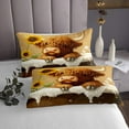 thumbnail image 3 of Erosebridal Kids Cartoon Cattle Coverlet Set Queen, Kawaii Animal Bedding Set, Rustic Decor 3 Pieces, 3 of 5