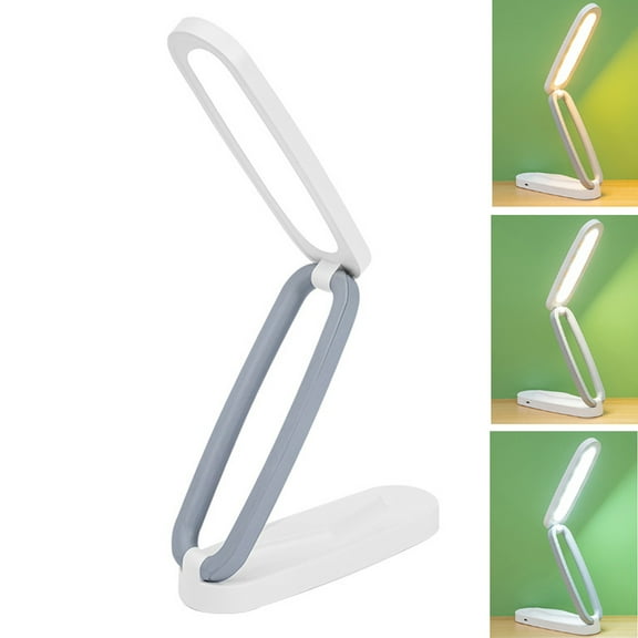 Small Foldable Rechargeable Table Lamp Adjustable No Flicker Eye-Care LED Flexible Study Desk Lamp Portable Dimmable Nightlight USB 5v Energy Saving for Home Office Reading Working Nightstand