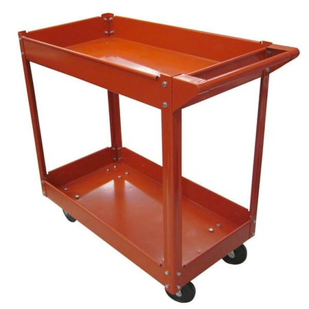 Patient Tray Cart - Metal Steel Rolling Tray Utility Service Push Cart