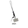 thumbnail image 3 of serony Universal Mobile Phone Lanyard Adjustable Detachable Neck Hanging Rope Microfiber Reusable Anti-lost Strap for Climbing Gray Short, 3 of 7