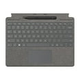 thumbnail image 1 of Microsoft Surface Pro Signature Keyboard - Keyboard - with touchpad, accelerometer, Surface Slim Pen 2 storage and charging tray - QWERTY - English - platinum - commercial - with Slim Pen 2 - for Surface Pro 8, Pro 8 for Business, Pro 9, Pro 9 for Business, Pro X, Pro X for Business, 1 of 3