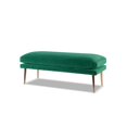 thumbnail image 3 of Oliver Mid-Century Entryway Bench Ultramarine Green, 3 of 8