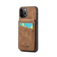 thumbnail image 5 of ELEHOLD for iPhone 13 Pro Max Leather Wallet Case with Card Slots Magnetic Button Kickstand Function Full Body Protective Shockproof Cover for iPhone 13 Pro Max 6.7",Brown, 5 of 8