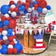 thumbnail image 1 of Globos rojos, blancos y azules, decoraciones para fiestas patrióticas con globos de látex natural de primera calidad rellenables con helio para una amplia variedad de aplicaciones, incluidos eventos, 1 of 7