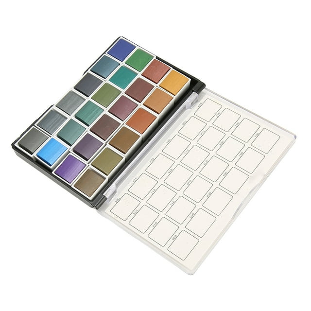 24 Colors Watercolor Paint Set, Watercolor Paint Set High Color Rendering For Beginner For Sketch